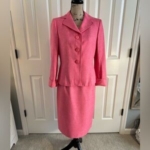 Collections for LeSuit Vintage Pink Two-Piece Skirt Suit size 8